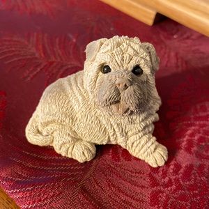 Stone Critters Littles Shar Pei statue
